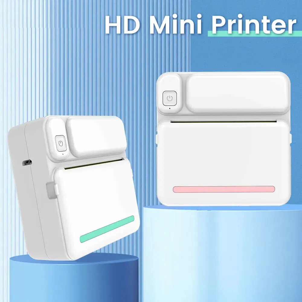 Mini Pocket Thermal Printer Paper Roll - C19 Printer termal portabel, Printer MINI