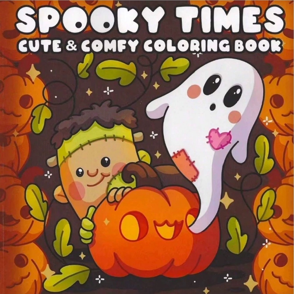 Adult Coloring Book Stress Relief - Buku Mewarnai Halloween untuk Dewasa -