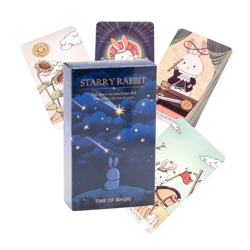Tarot Deck With Guidebook - Kartu Tarot Kelinci Berbintang Kreatif Tanpa