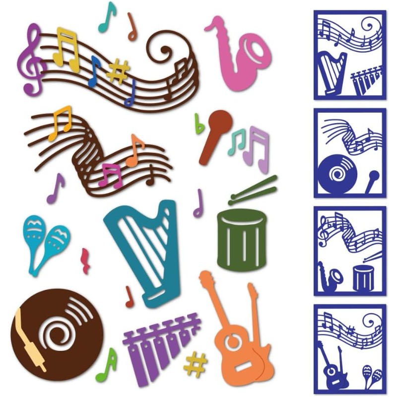 Blank Sheet Music Notebook - 2 buah 27 gaya catatan musik