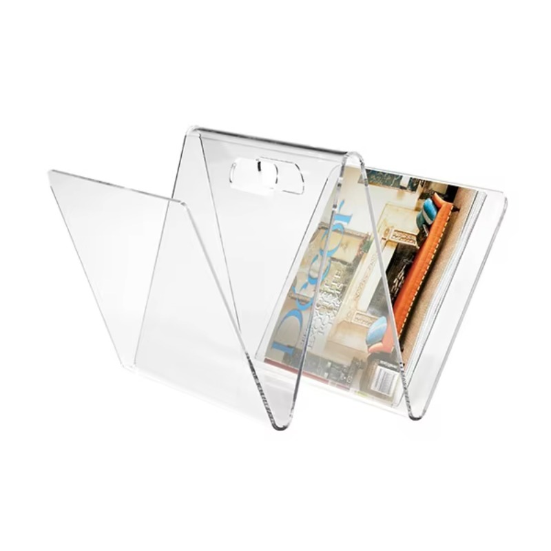 Clear Acrylic Book Stand Holder - Rak Buku Desain Sederhana nan Indah,