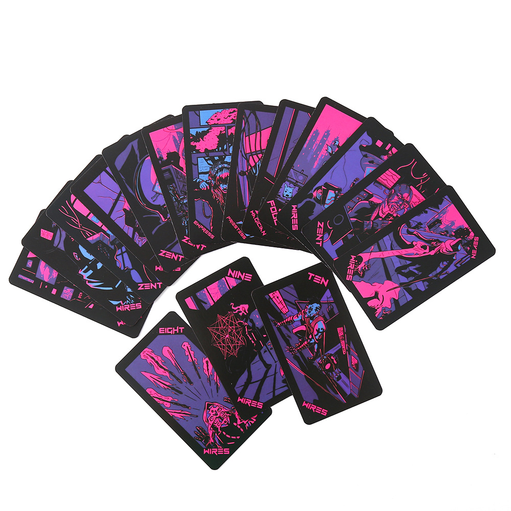 Kartu Tarot Neon Moon Berlapis - Tarot Deck With Guidebook ulasan dan harga