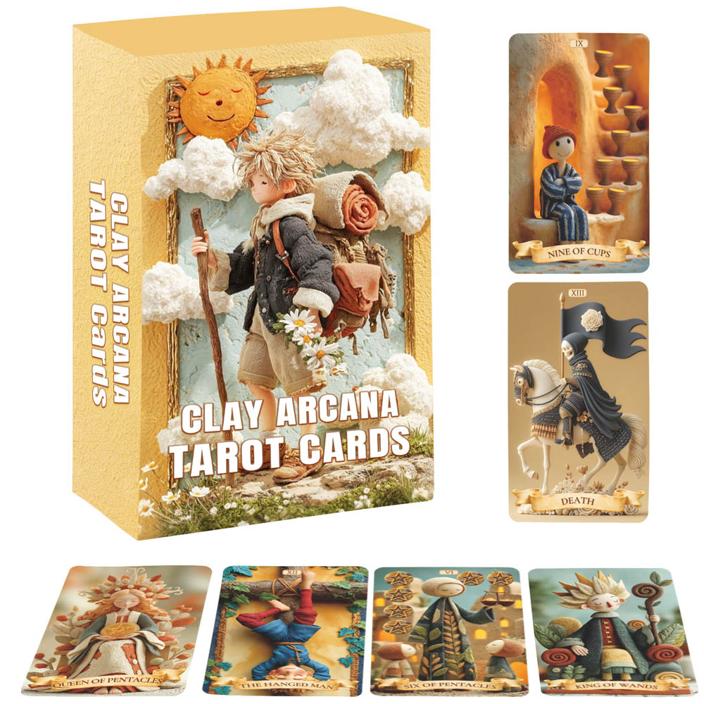 78 Kartu Tarot Set, 13x8 Cm Pe - Tarot Deck With Guidebook ulasan dan harga