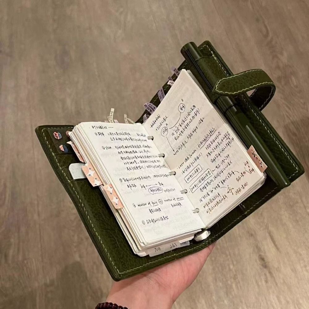 Buku Catatan Kulit Hijau M5 Ba - Vintage Leather Journal Notebook ulasan dan harga