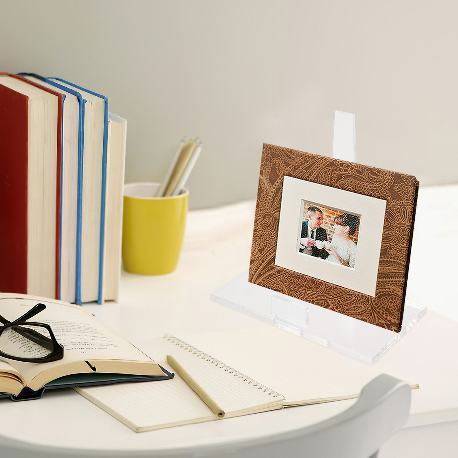 Rak Bingkai Foto Akrilik Kecil - Clear Acrylic Book Stand Holder ulasan dan harga