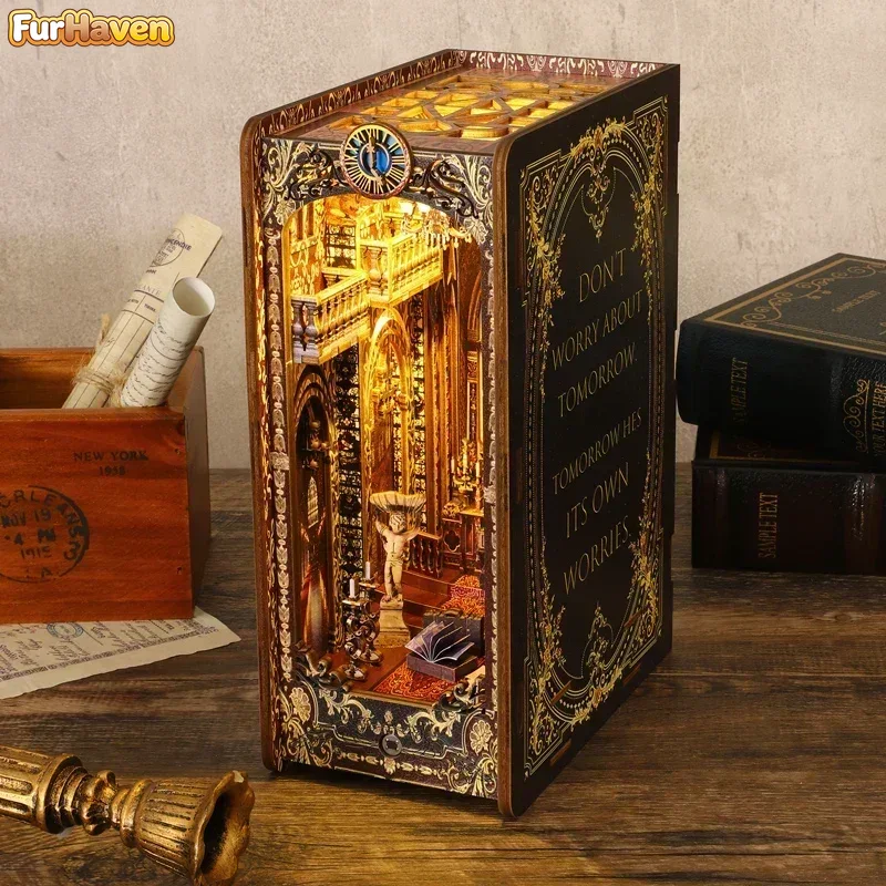 Kit Rak Buku Kayu DIY, Penyang - Diy Wooden Book Nook Kit Shelf Insert ulasan dan harga