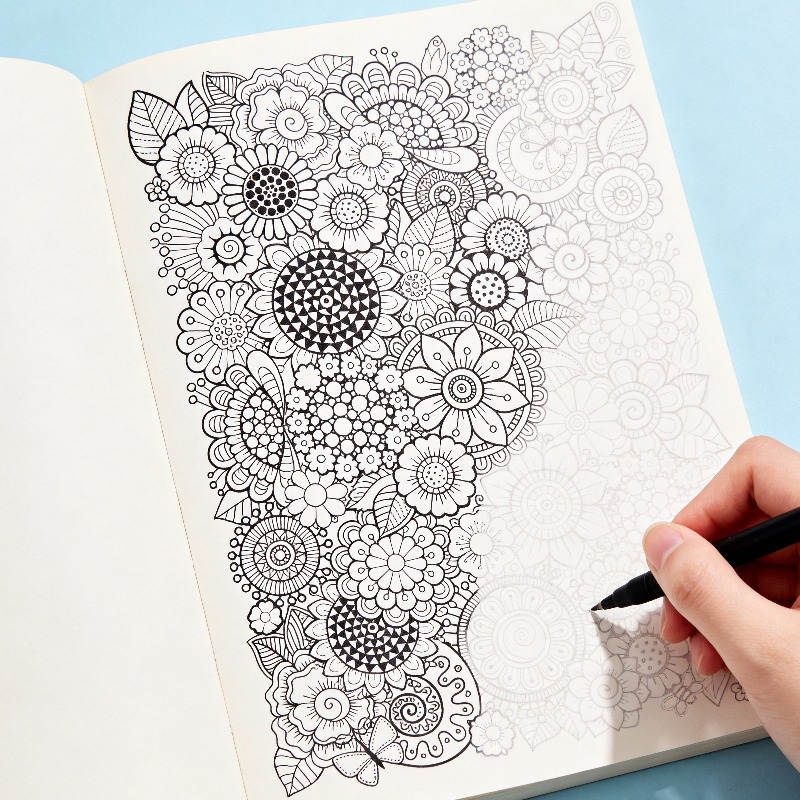 Satu Buku Grafiti Gambar Tanga - Adult Coloring Book Stress Relief ulasan dan harga