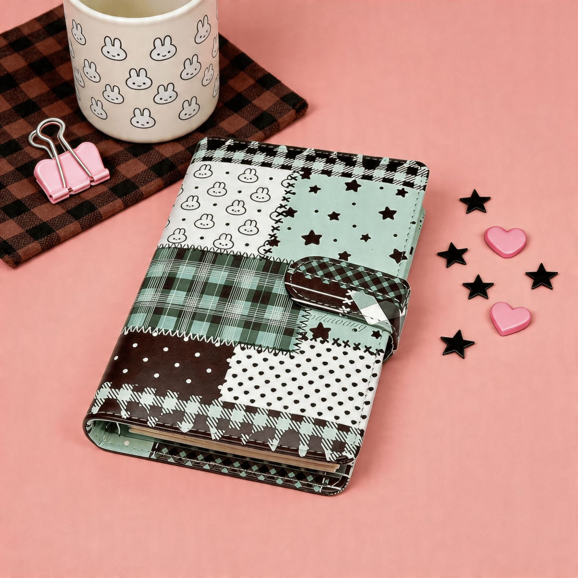 Buku Catatan A6 Hijau Motif Ko - Blank Sheet Music Notebook ulasan dan harga