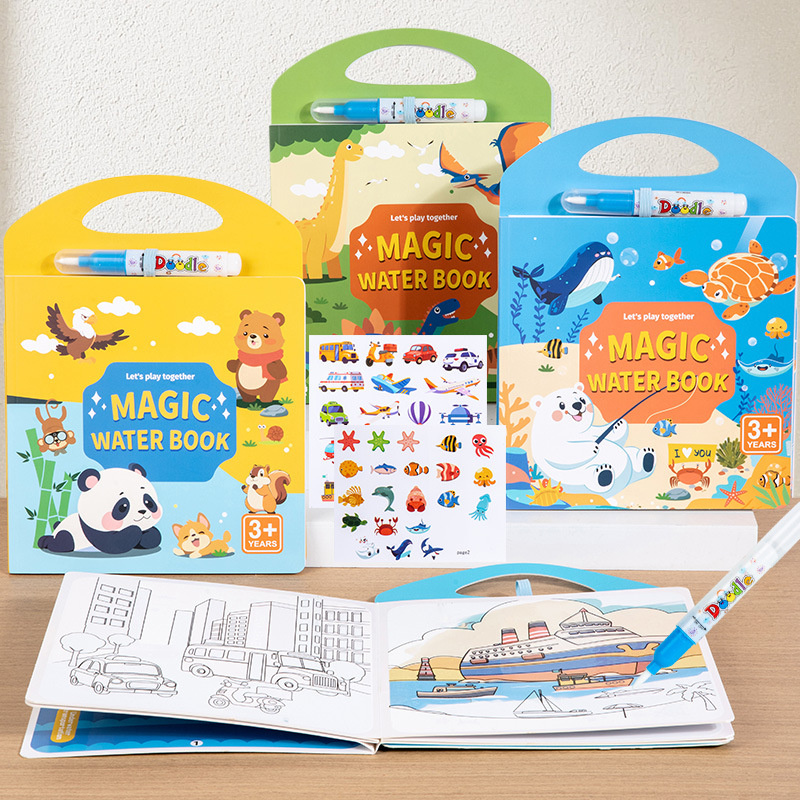 Buku Ajaib Gambar Air Mainan M - Reusable Water Magic Coloring Book ulasan dan harga