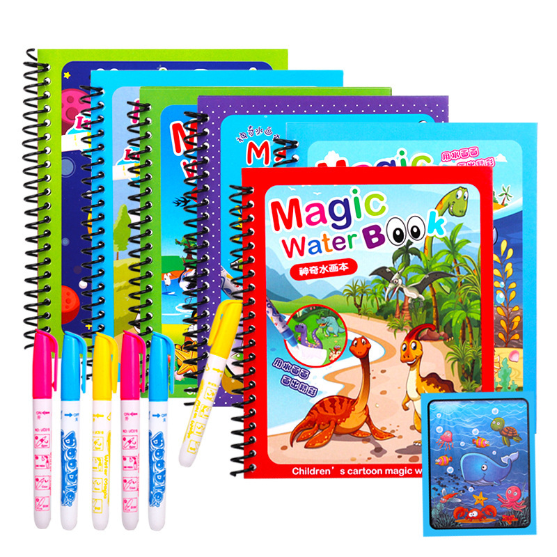 Lukisan Sihir buku air lucu ka - Reusable Water Magic Coloring Book ulasan dan harga