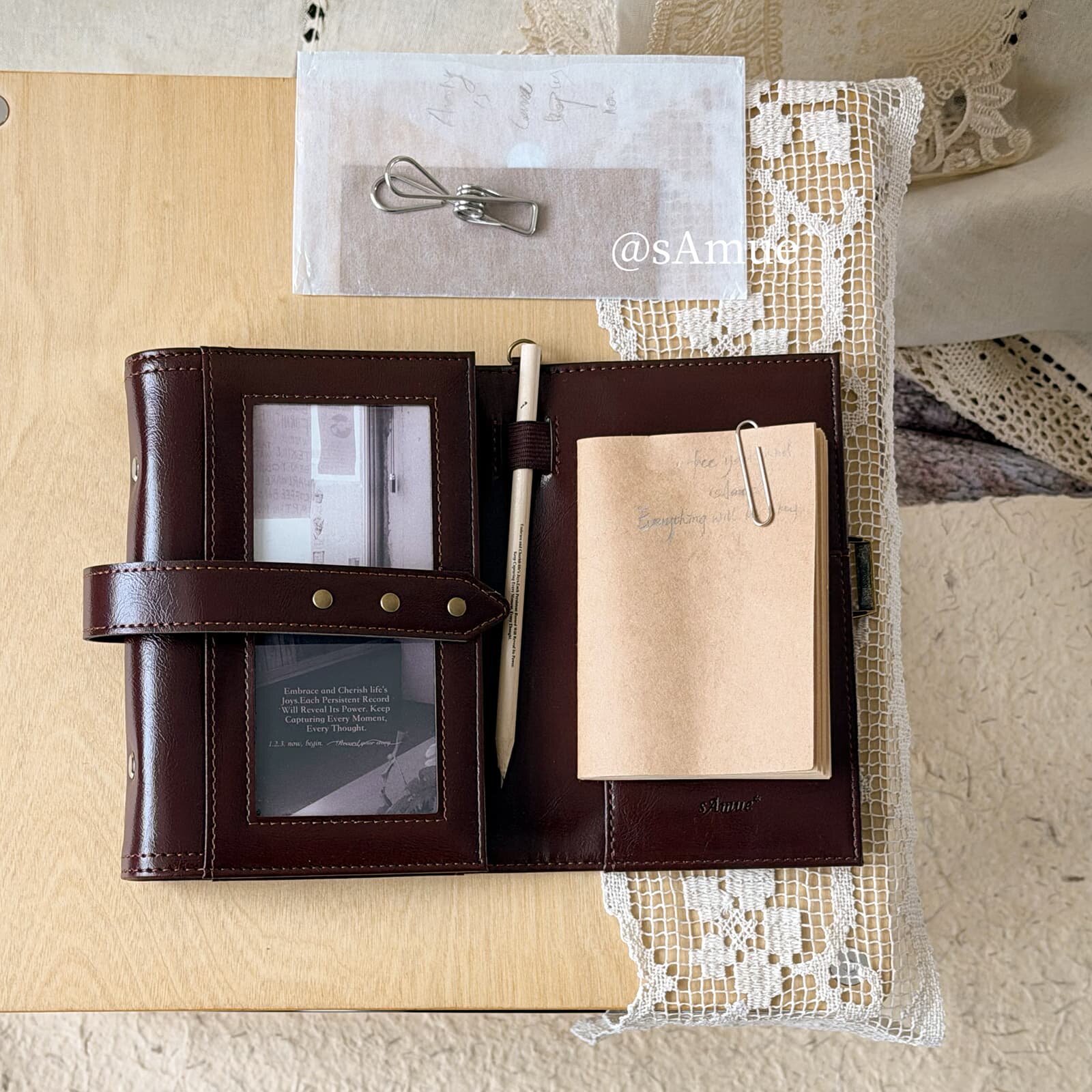 Buku Catatan Kulit Lipat 3 Vin - Vintage Leather Journal Notebook ulasan dan harga