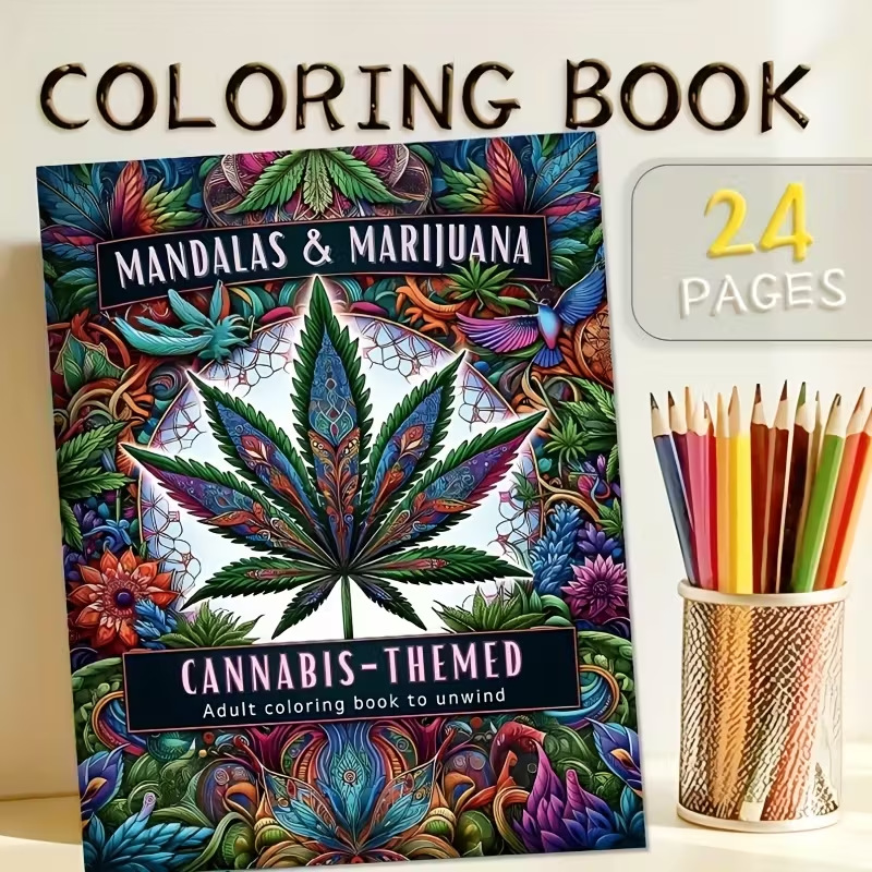 24 Halaman Gaya Mandala, Buku  - Adult Coloring Book Stress Relief ulasan dan harga