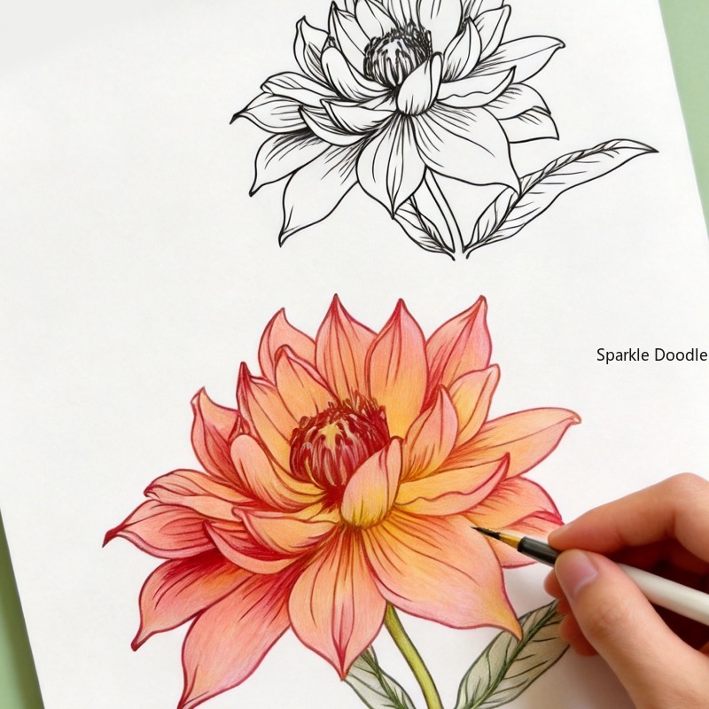 Buku Mewarnai Gambar Bunga unt - Adult Coloring Book Stress Relief ulasan dan harga