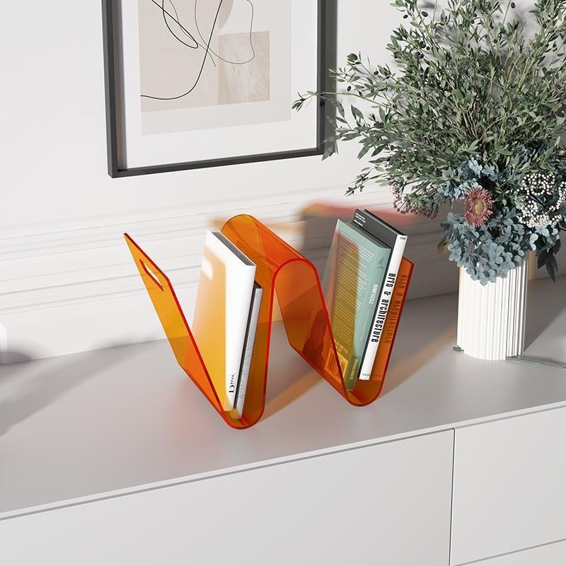 Rak Buku Desain Sederhana nan  - Clear Acrylic Book Stand Holder ulasan dan harga